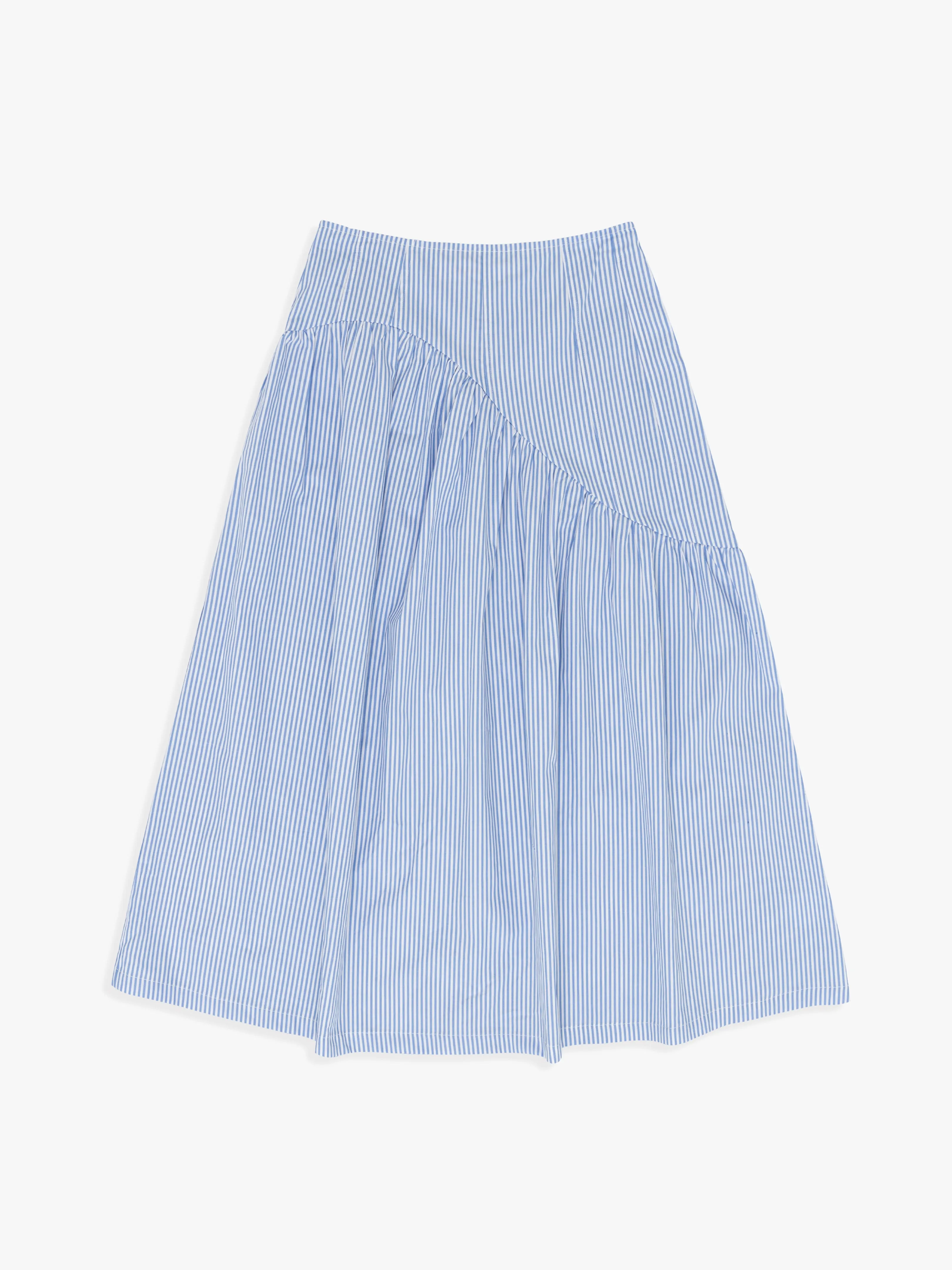 Maeve Midi Skirt - Blue Stripe sold by Lisa Says Gah