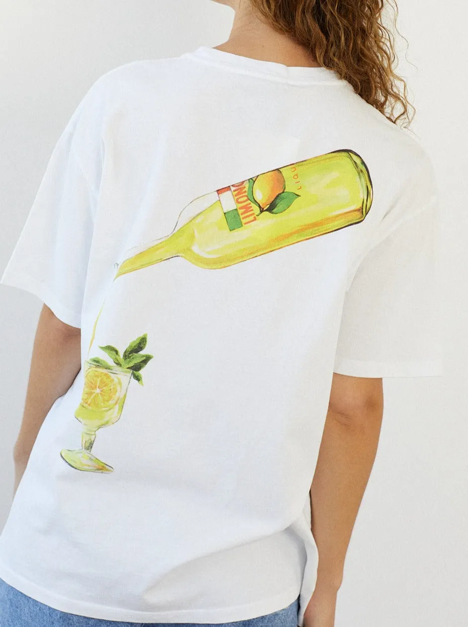 Limoncello Tee - White sold by Lisa Says Gah
