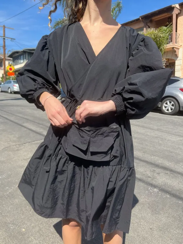 Utility Wrap Dress - Black sold by Lisa Says Gah