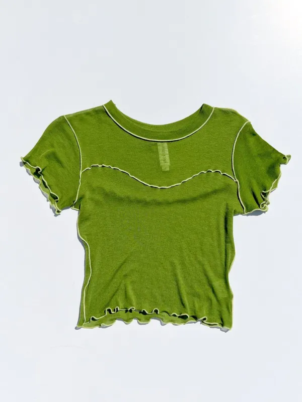 Gigi Baby Tee - Green sold by Lisa Says Gah