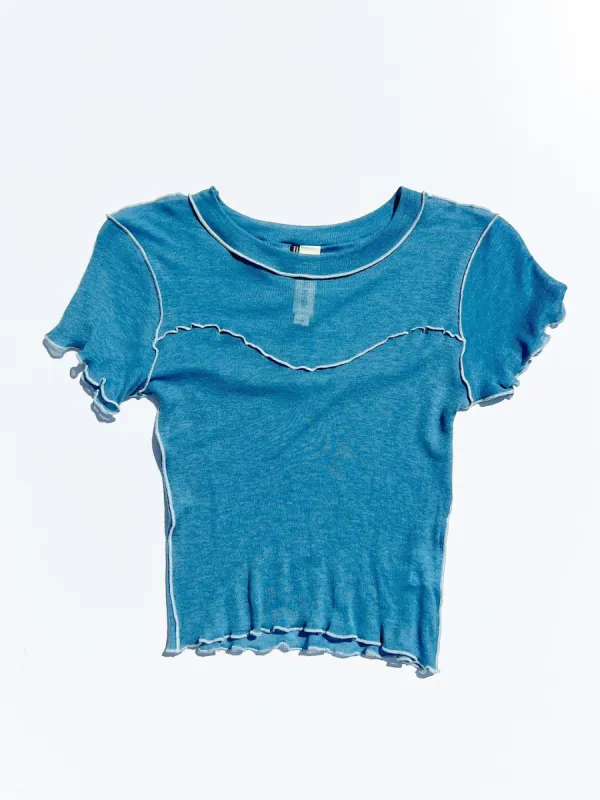 Gigi Baby Tee - Blue sold by Lisa Says Gah