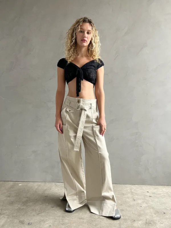 Harper Pants - Ecru sold by Lisa Says Gah