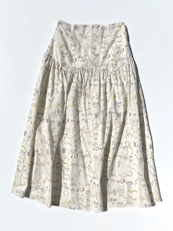 Penny Midi Skirt - Museo Bianco sold by Lisa Says Gah