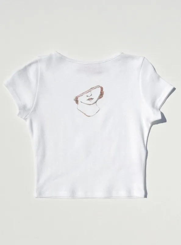 Alex Tee - White/Portrait sold by Lisa Says Gah