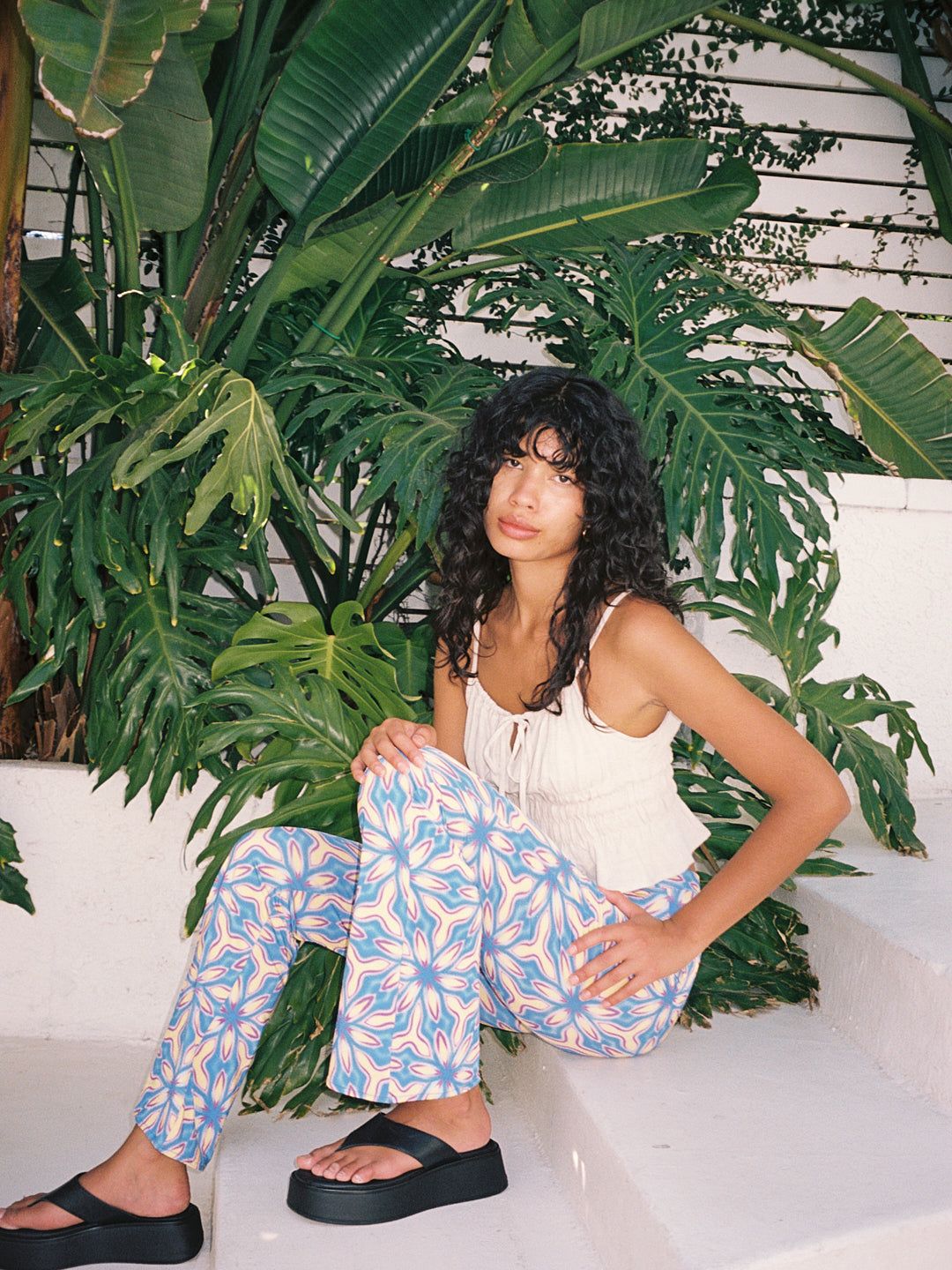 Vedado Trouser - Blue Grafitti sold by Lisa Says Gah product image thumbnail 4