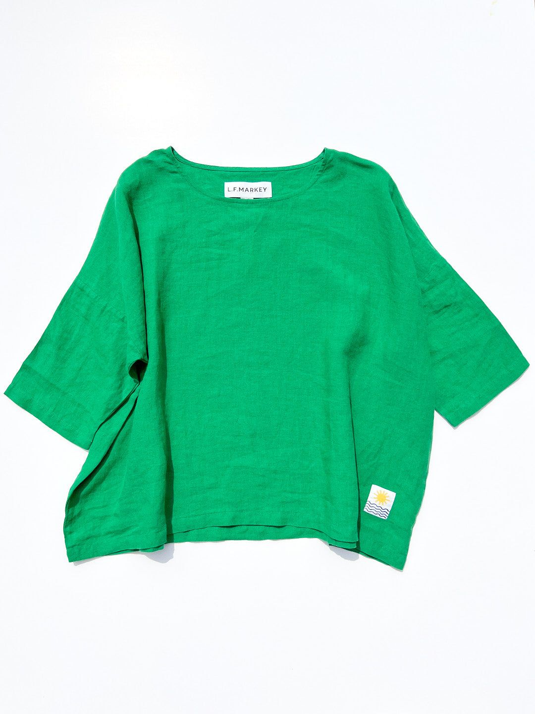 Basic Linen Top - Grass sold by Lisa Says Gah