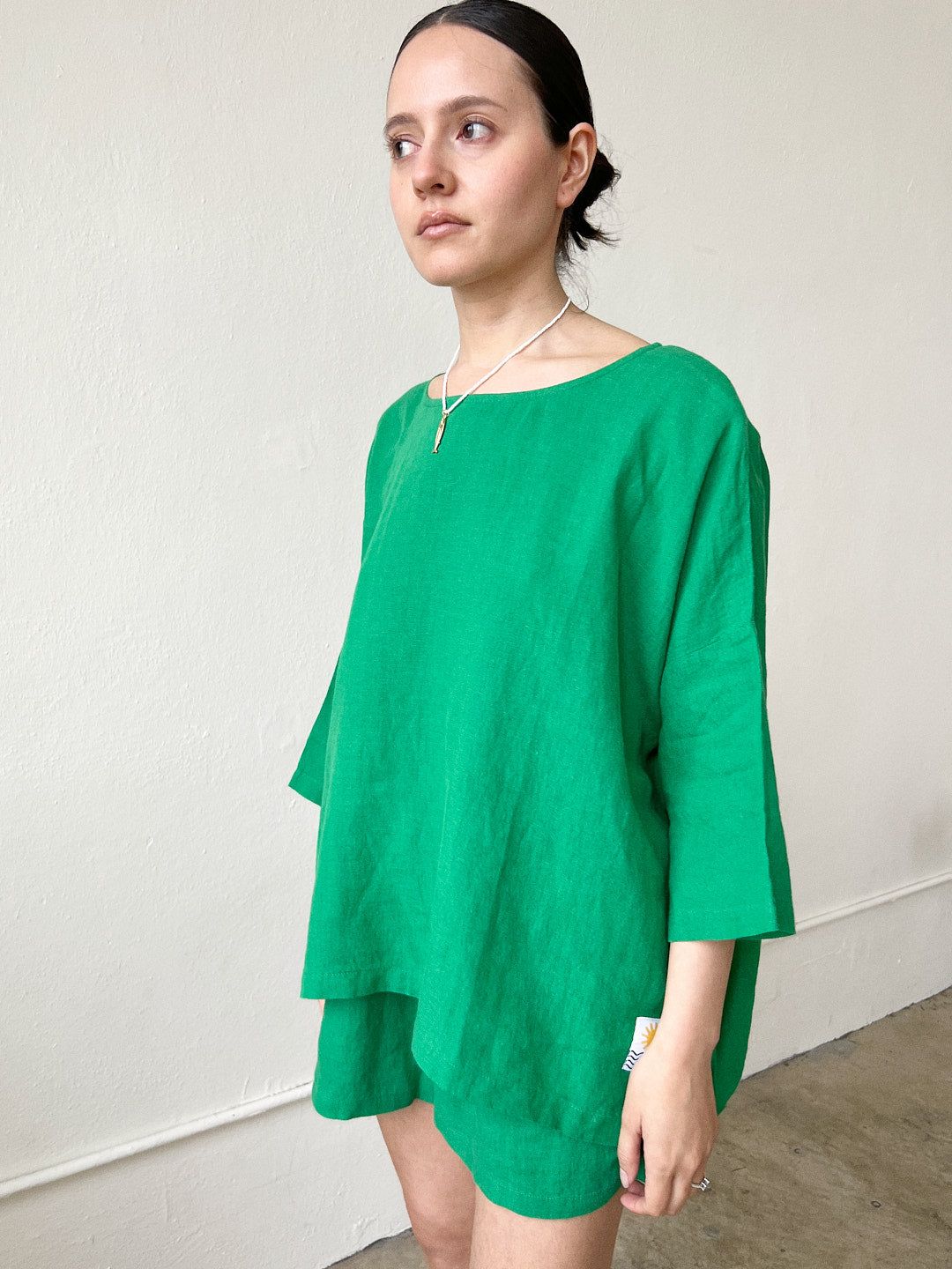 Basic Linen Top - Grass sold by Lisa Says Gah product image thumbnail 2