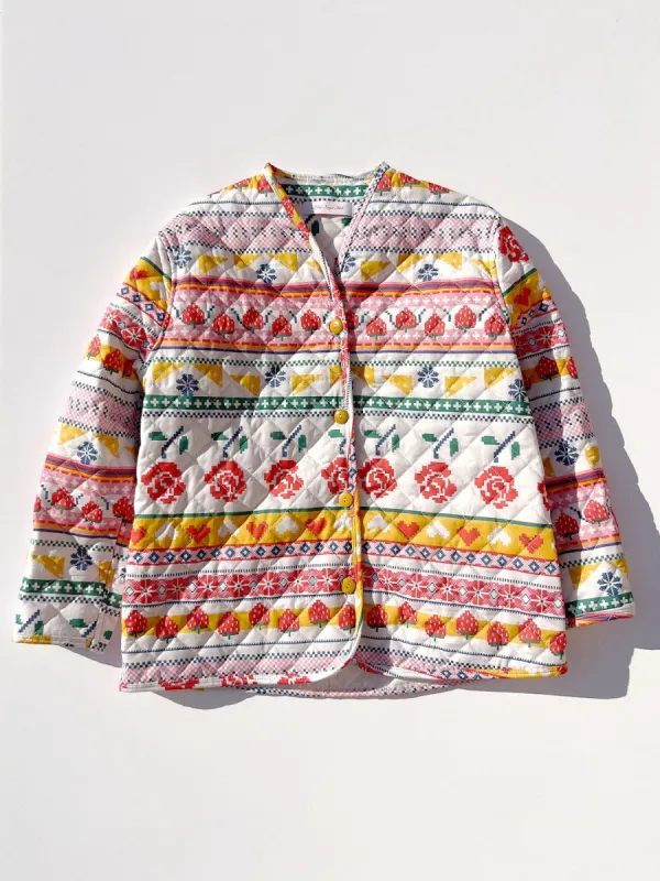 Phoebe Jacket - Snow Fair Isle sold by Lisa Says Gah