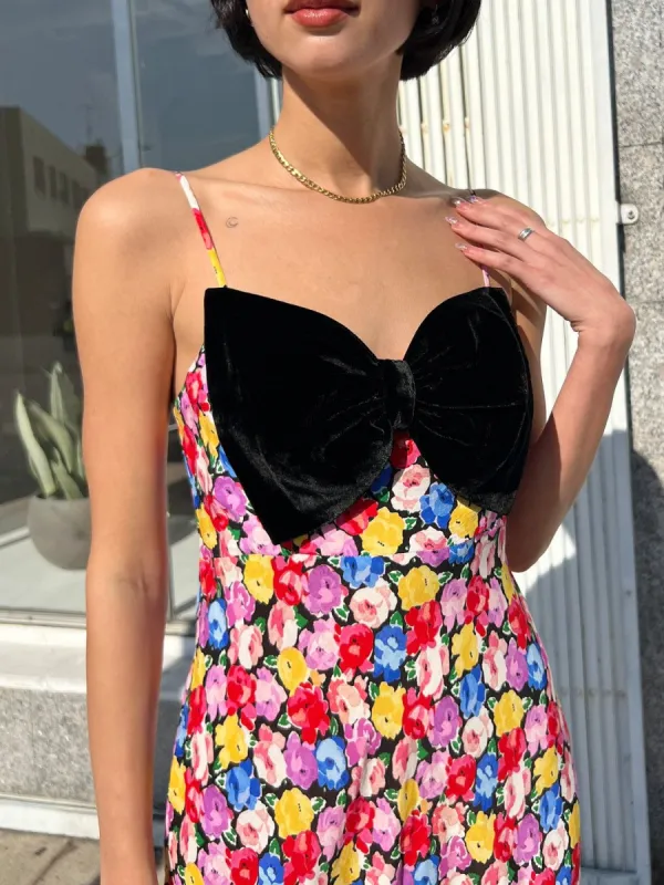 Leanna Dress - Multi English Rose sold by Lisa Says Gah