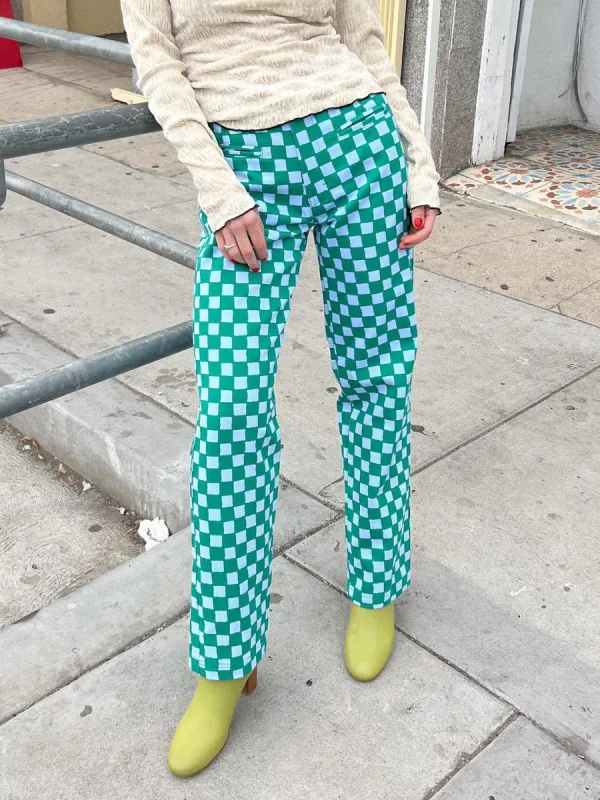 Kokomo Pant - Blue/Green Check made by Lisa Says Gah