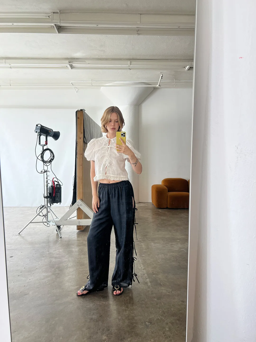 Goat Eyelet Blouse - White sold by Lisa Says Gah product image thumbnail 4