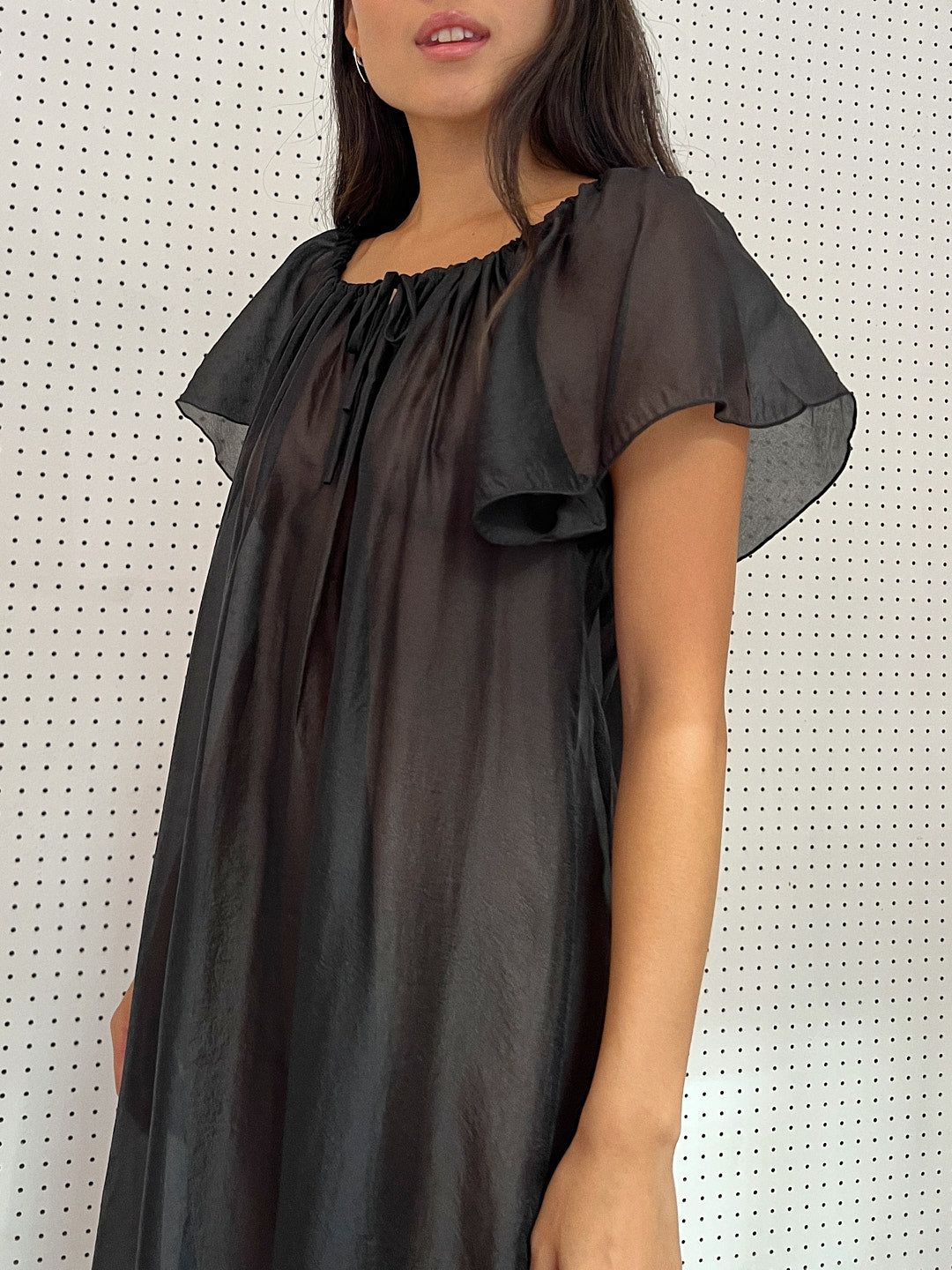 Birdie Maxi Dress - Black Organza sold by Lisa Says Gah product image thumbnail 3