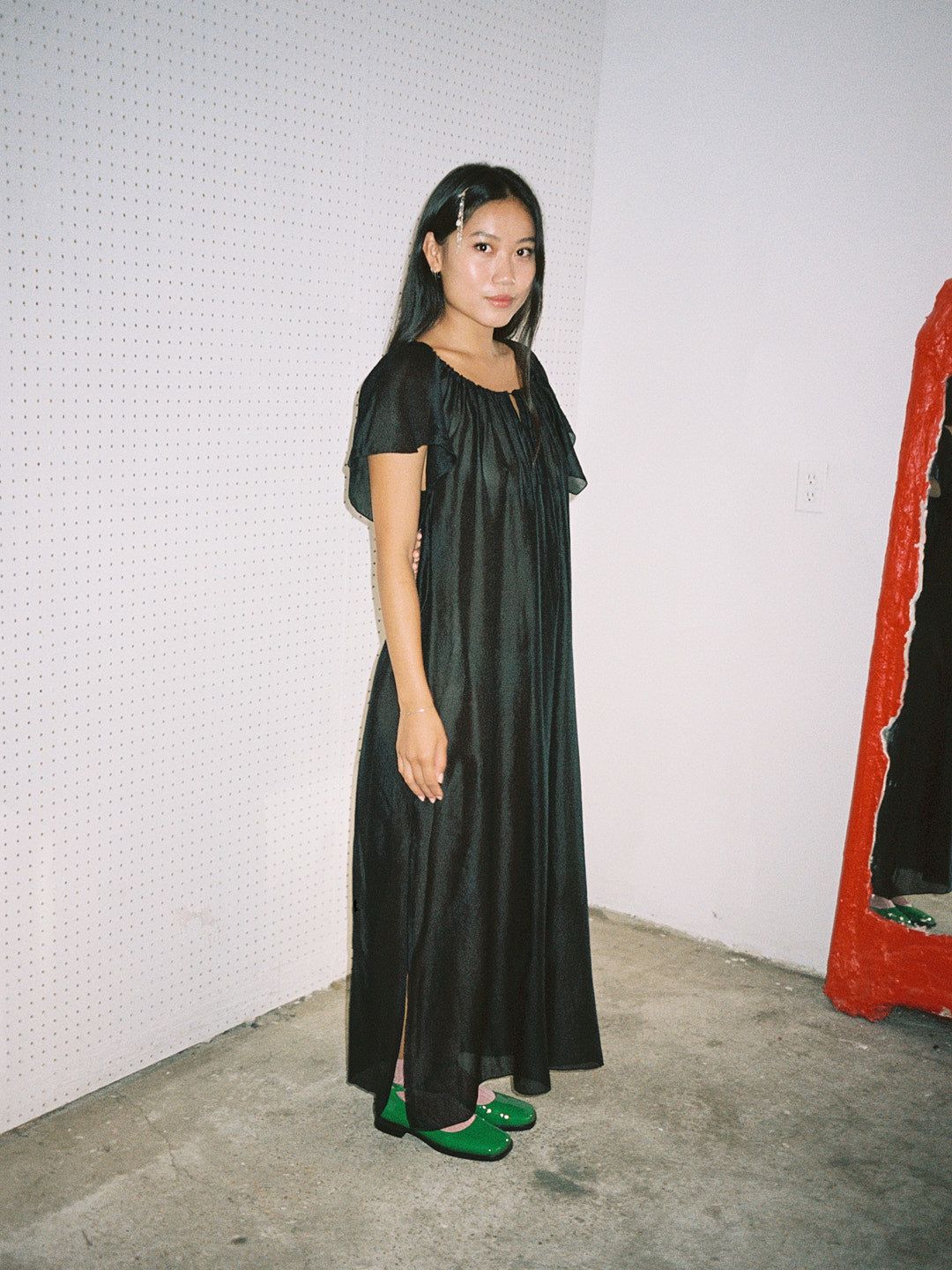Birdie Maxi Dress - Black Organza sold by Lisa Says Gah product image thumbnail 5
