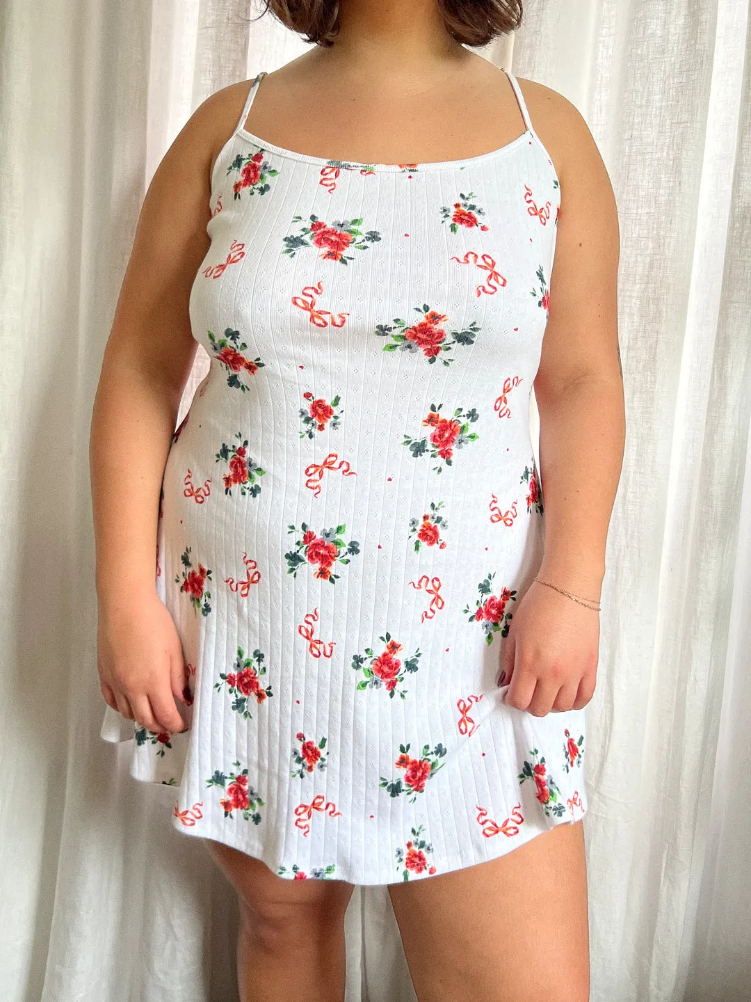 Hazel Mini Dress - Pointelle Bouquet sold by Lisa Says Gah product image thumbnail 4