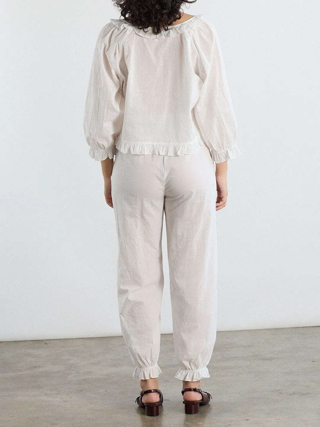 Ophelia Pant Sleep Set - White sold by Lisa Says Gah product image thumbnail 4