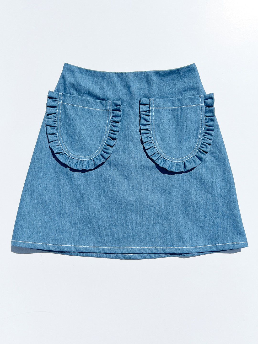 Tate Mini Skirt - Blue sold by Lisa Says Gah