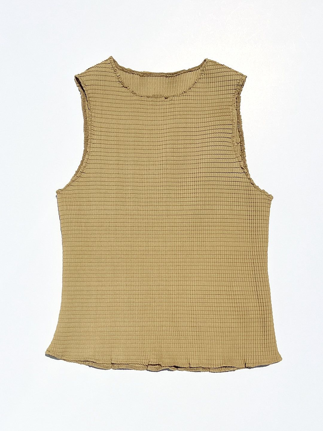 Simple Pleat Tank - Beige Square sold by Lisa Says Gah product image thumbnail 2