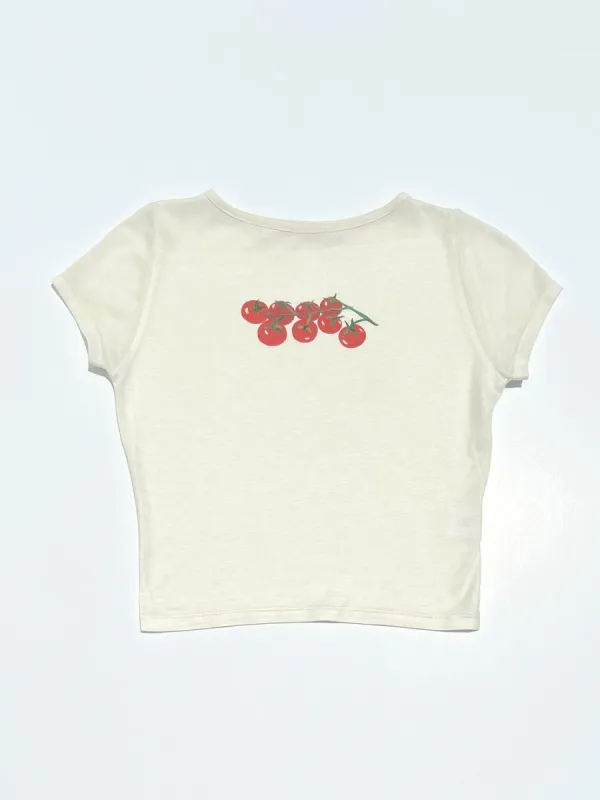 Alex Tee - Bianco/Pomodoro sold by Lisa Says Gah