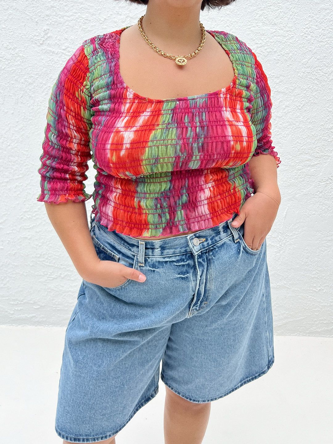 Lady Smocked Top - Summerburst sold by Lisa Says Gah product image thumbnail 3