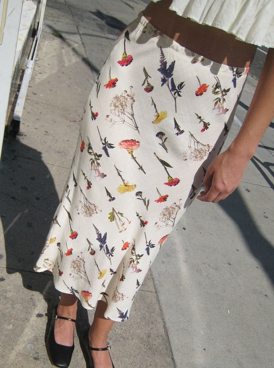 Sandy Midi Skirt - Wildflower Ivory sold by Lisa Says Gah product image thumbnail 2