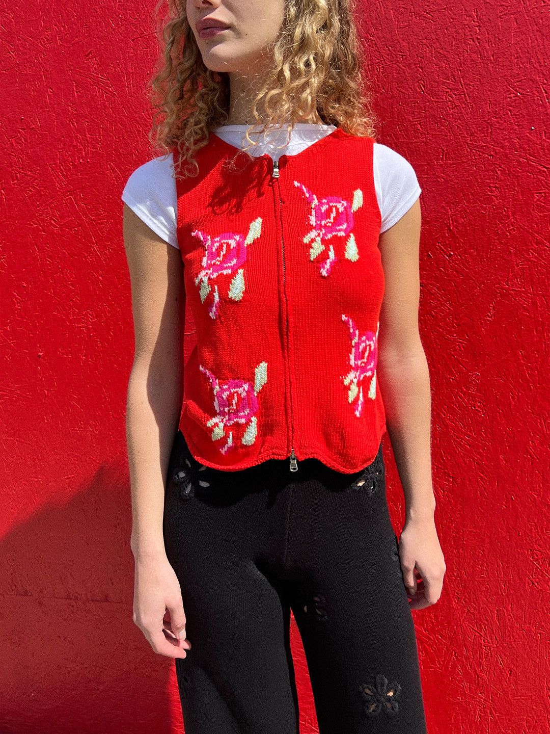 Onika Jacquard Top - Red sold by Lisa Says Gah product image thumbnail 4