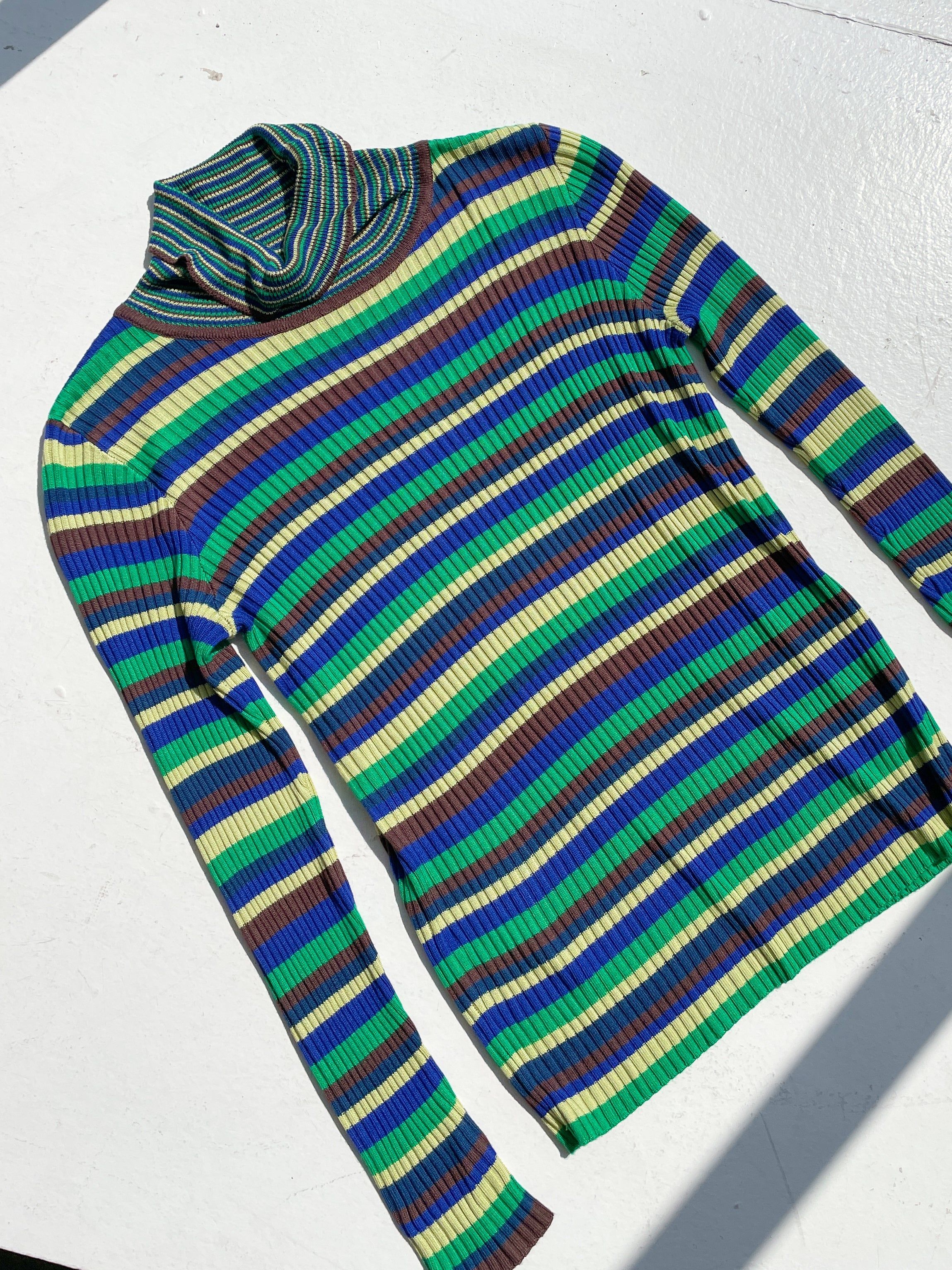 Davis Turtleneck - Lazuli Stripe sold by Lisa Says Gah