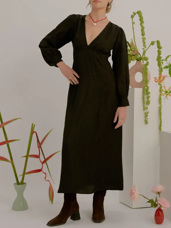 Georgia Long Sleeve Dress - Ink sold by Lisa Says Gah