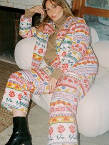 Phoebe Jacket - Snow Fair Isle sold by Lisa Says Gah
