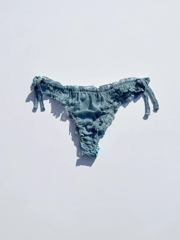 Mariposa Lace Bow Panty - Delicate Blue sold by Lisa Says Gah