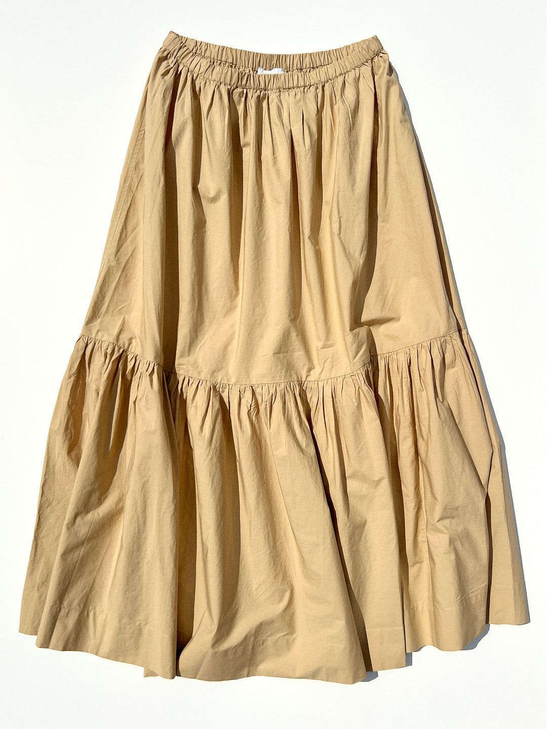 Cotton Poplin Maxi Skirt - White sold by Lisa Says Gah