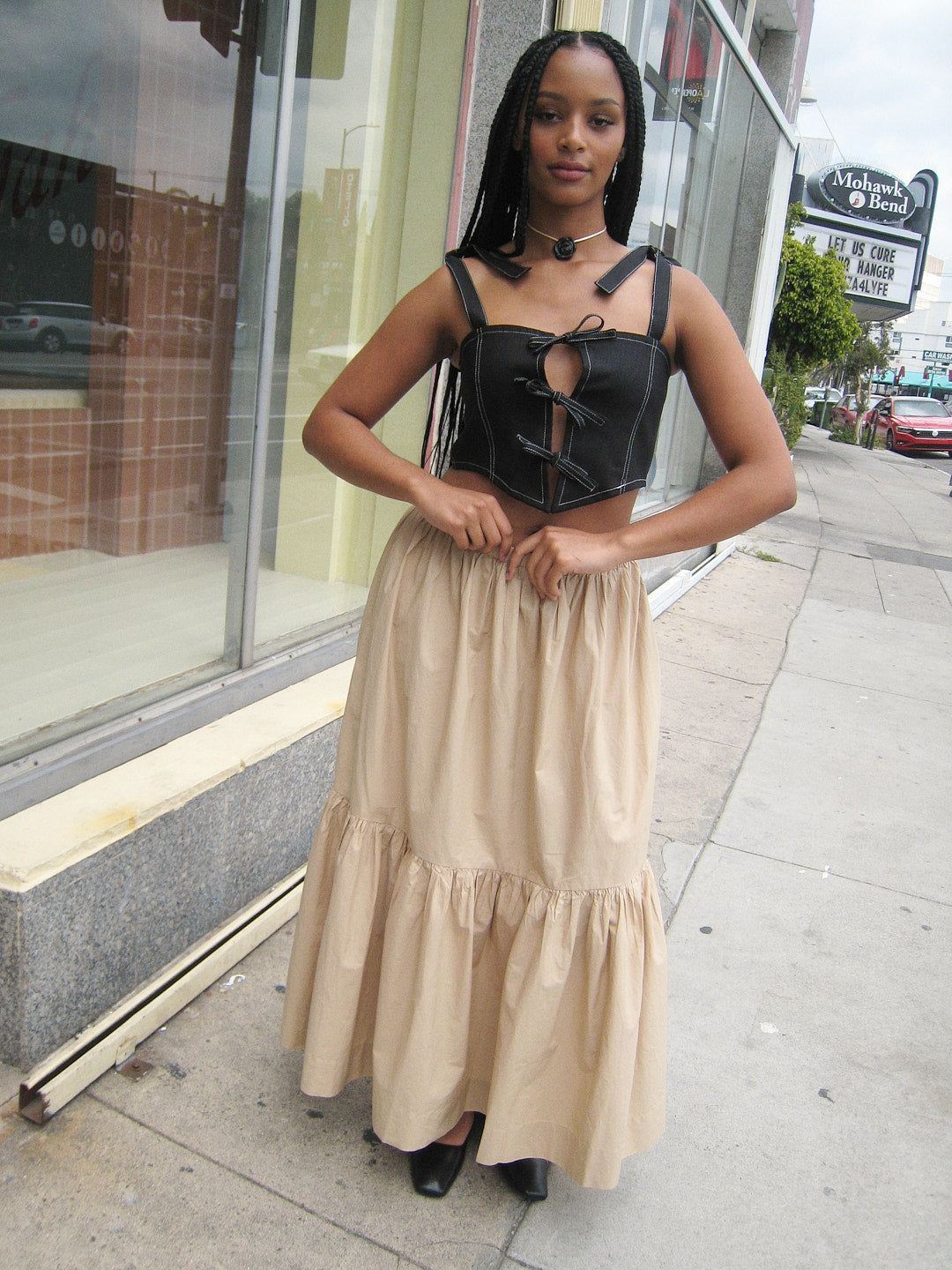 Cotton Poplin Maxi Skirt - White sold by Lisa Says Gah product image thumbnail 5