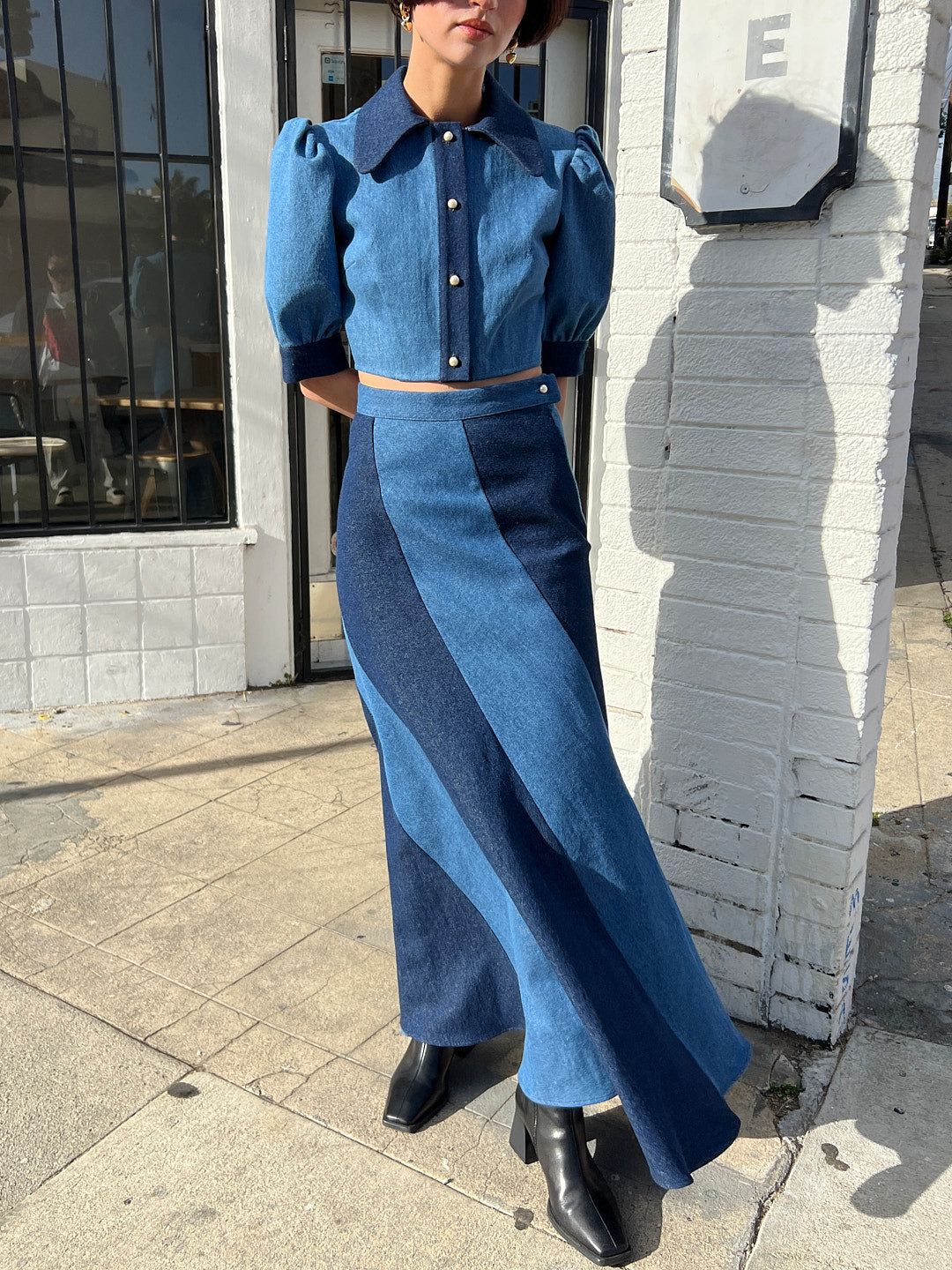 Cera Skirt - Medium Blue sold by Lisa Says Gah product image thumbnail 3