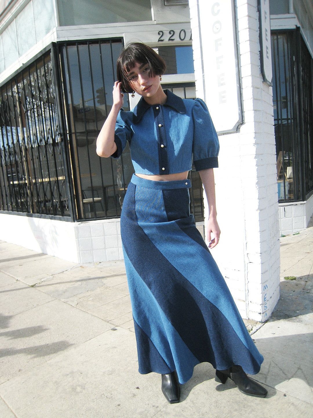 Cera Skirt - Medium Blue sold by Lisa Says Gah product image thumbnail 5