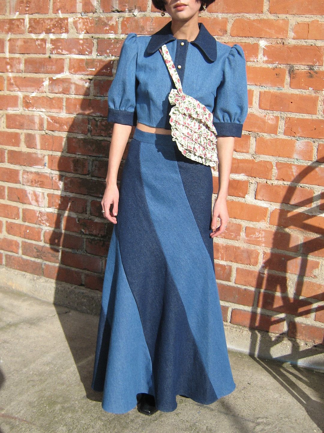 Cera Skirt - Medium Blue sold by Lisa Says Gah product image thumbnail 4