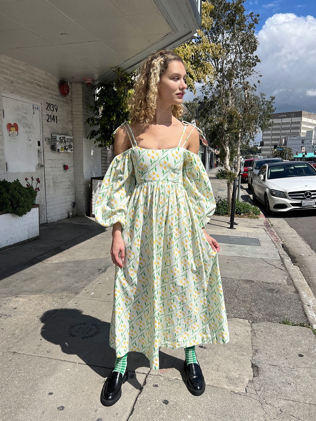 Edwina Scrunchie Bardot Midi - Multi sold by Lisa Says Gah product image thumbnail 3