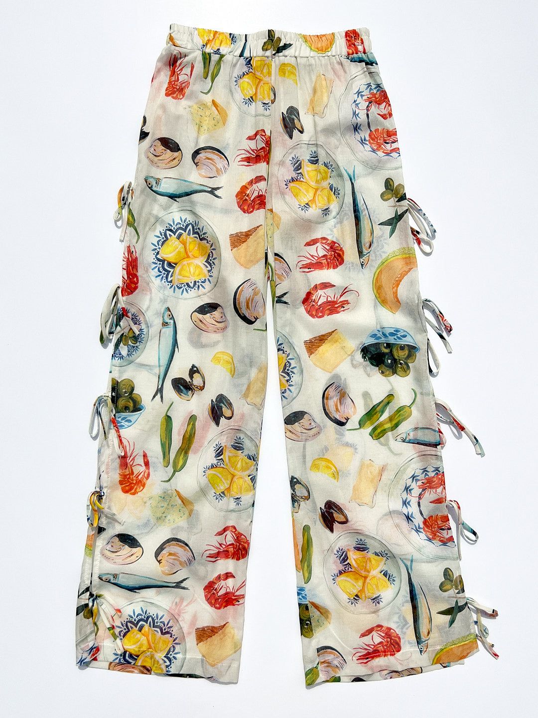 Evelyn Tie Pant - Tapas Ivory sold by Lisa Says Gah product image thumbnail 2