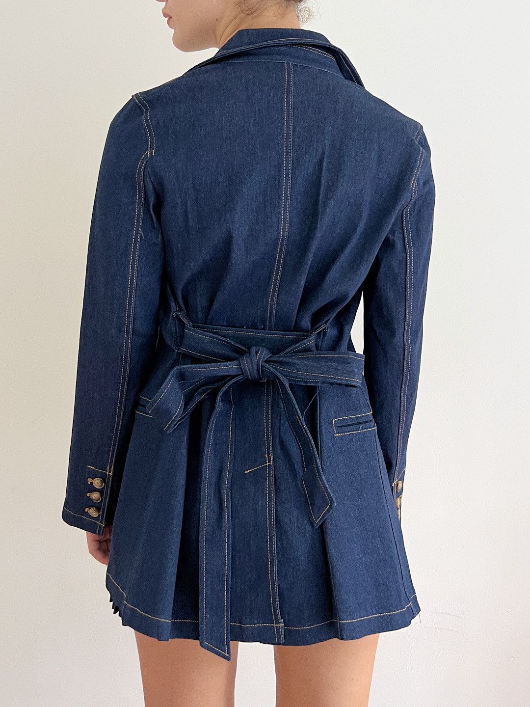 Emilio Trench - Indigo sold by Lisa Says Gah product image thumbnail 4