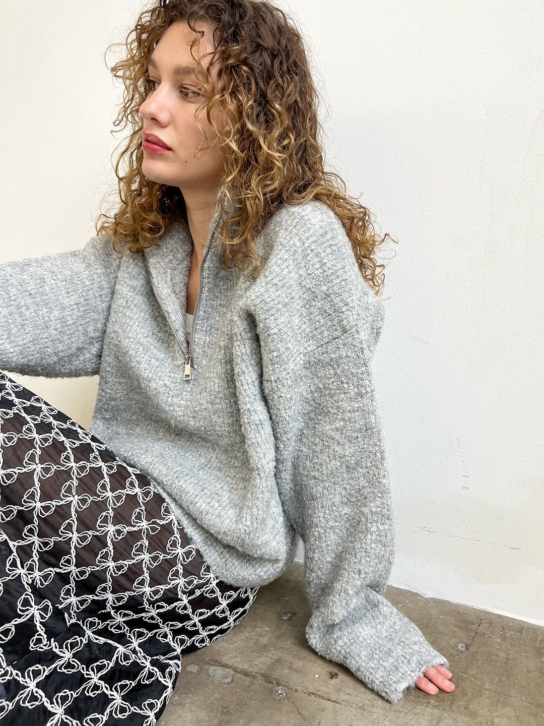 Andre Sweater - Heather Grey sold by Lisa Says Gah