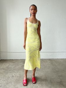 Lemons On a Plate Knit Dress - Limoncello sold by Lisa Says Gah