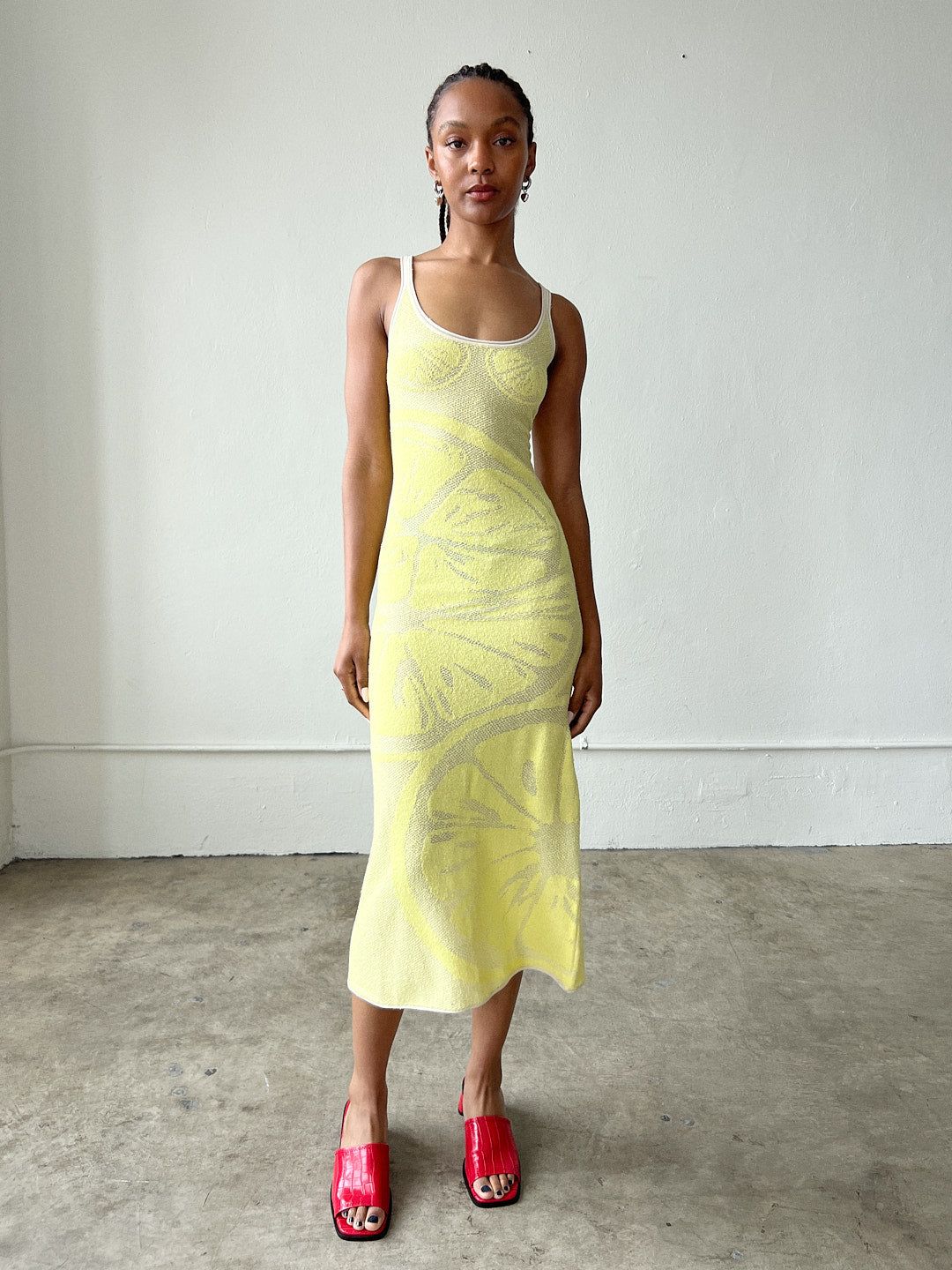 Lemons On a Plate Knit Dress - Limoncello sold by Lisa Says Gah product image thumbnail 8