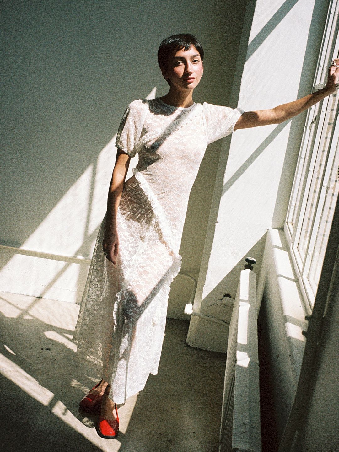 Flower Lace Midi Dress - White sold by Lisa Says Gah product image thumbnail 7