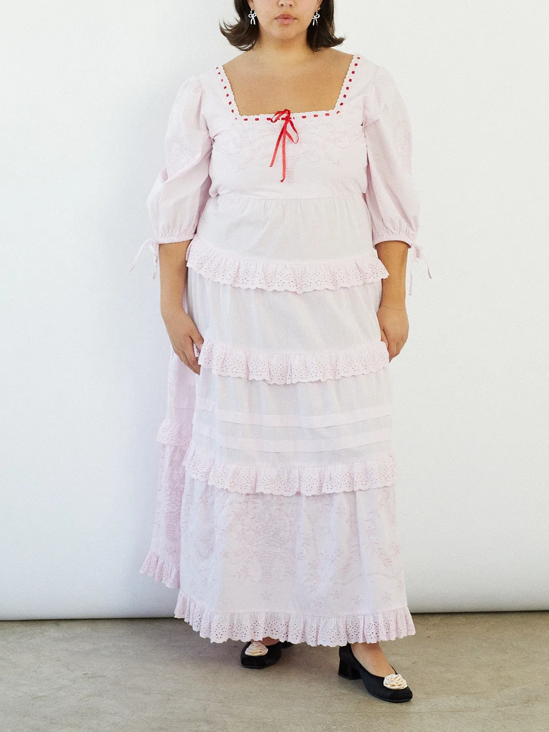 Rebecca Bow Dress - Pink sold by Lisa Says Gah