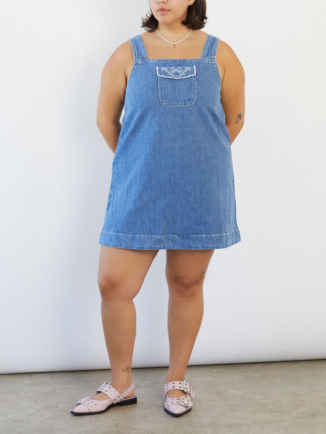 Nancy Denim Dress - Denim sold by Lisa Says Gah product image thumbnail 4