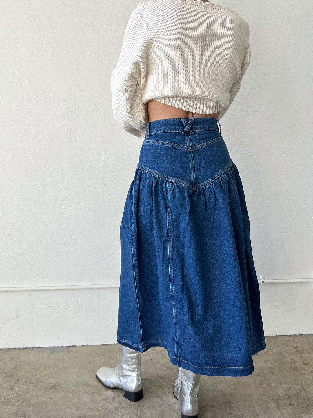 Fin Midi Skirt - Blue sold by Lisa Says Gah product image thumbnail 5