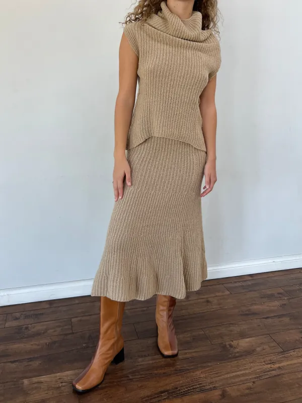 Isola Skirt - Beige sold by Lisa Says Gah