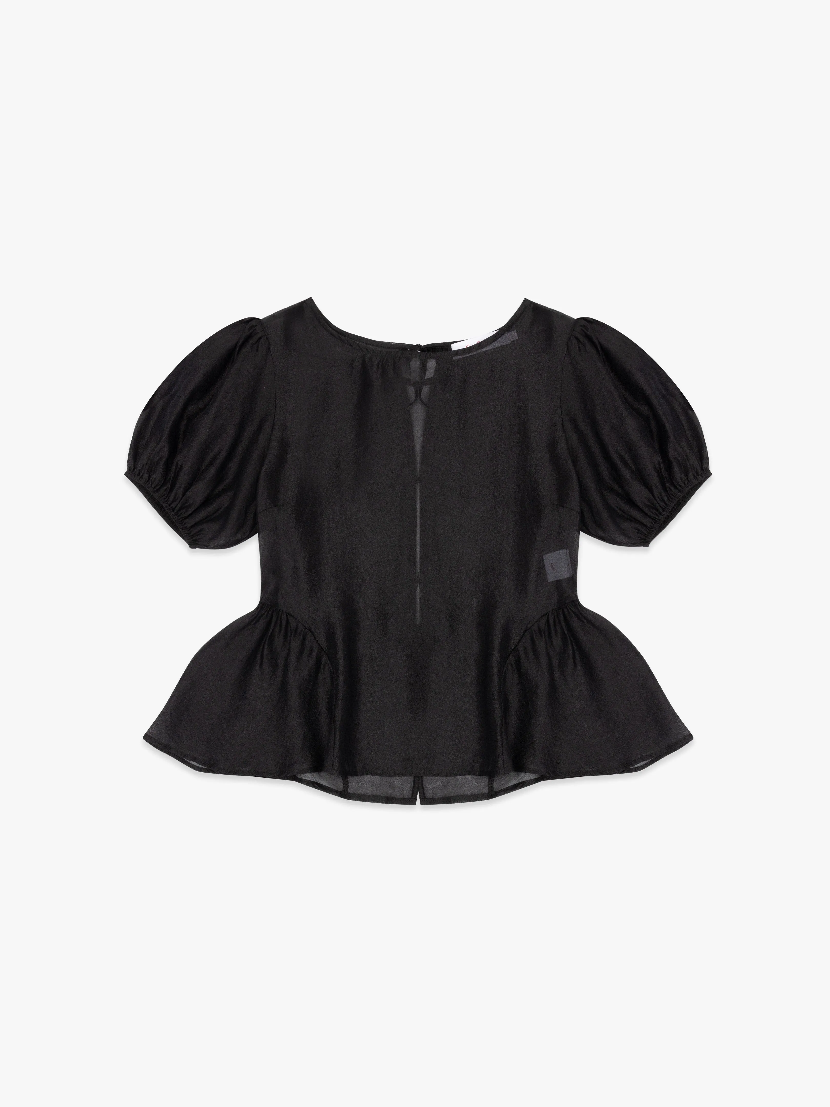 Petra Blouse - Black Organza sold by Lisa Says Gah product image thumbnail 4
