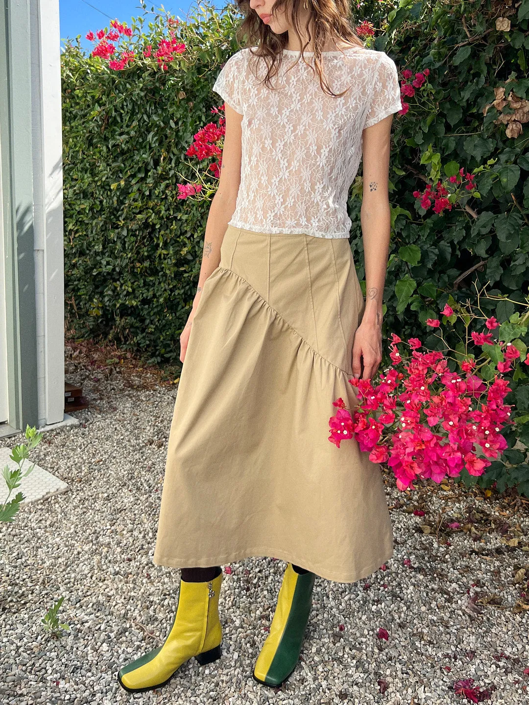 Maeve Midi Skirt - Toast Twill sold by Lisa Says Gah product image thumbnail 5