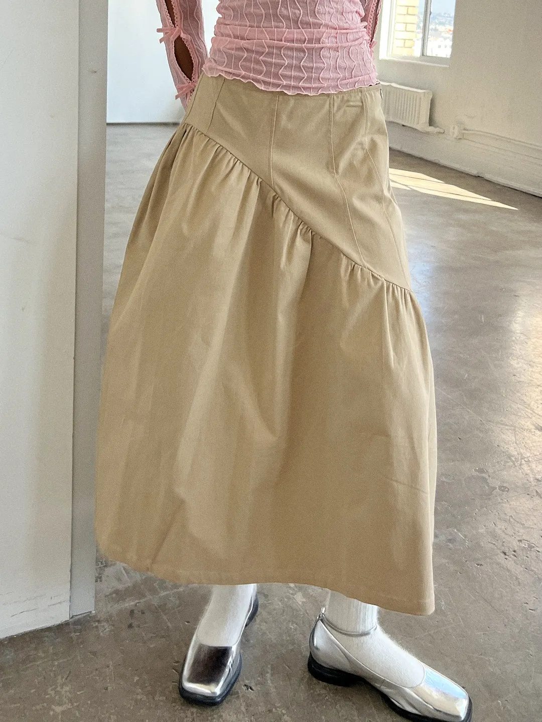 Maeve Midi Skirt - Toast Twill sold by Lisa Says Gah product image thumbnail 4