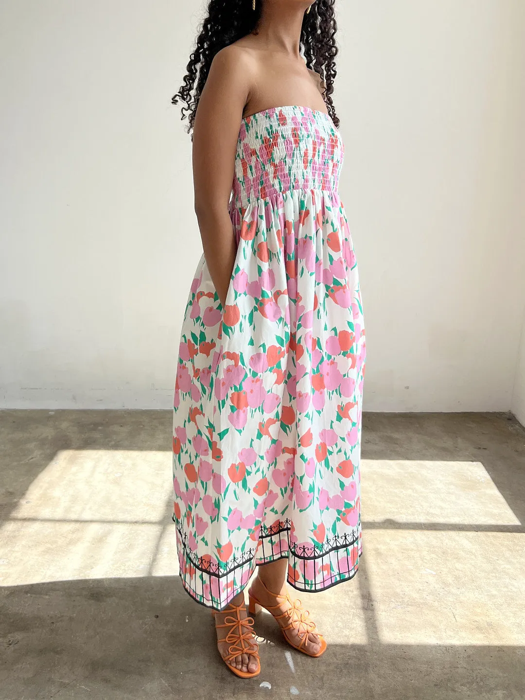 Mindy Smocked Dress - Curb Your Dog sold by Lisa Says Gah