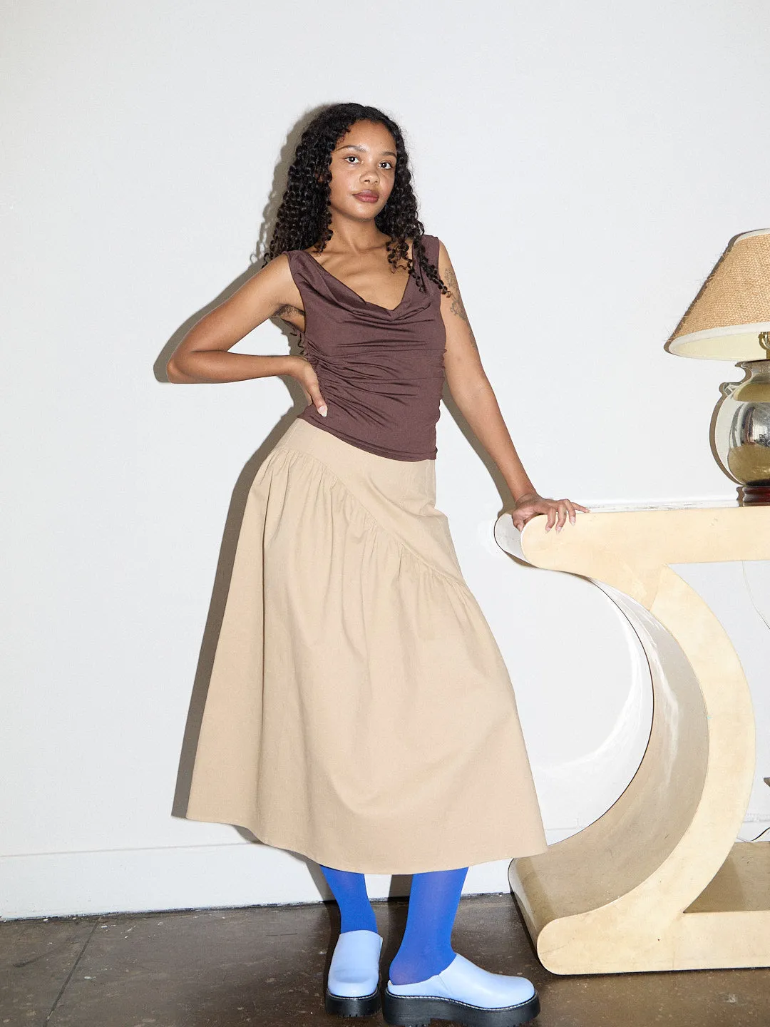Maeve Midi Skirt - Toast Twill sold by Lisa Says Gah product image thumbnail 3